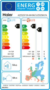 Energetska-naljepnica-Haier-Flexis-2,6-kW-–-crni-mat